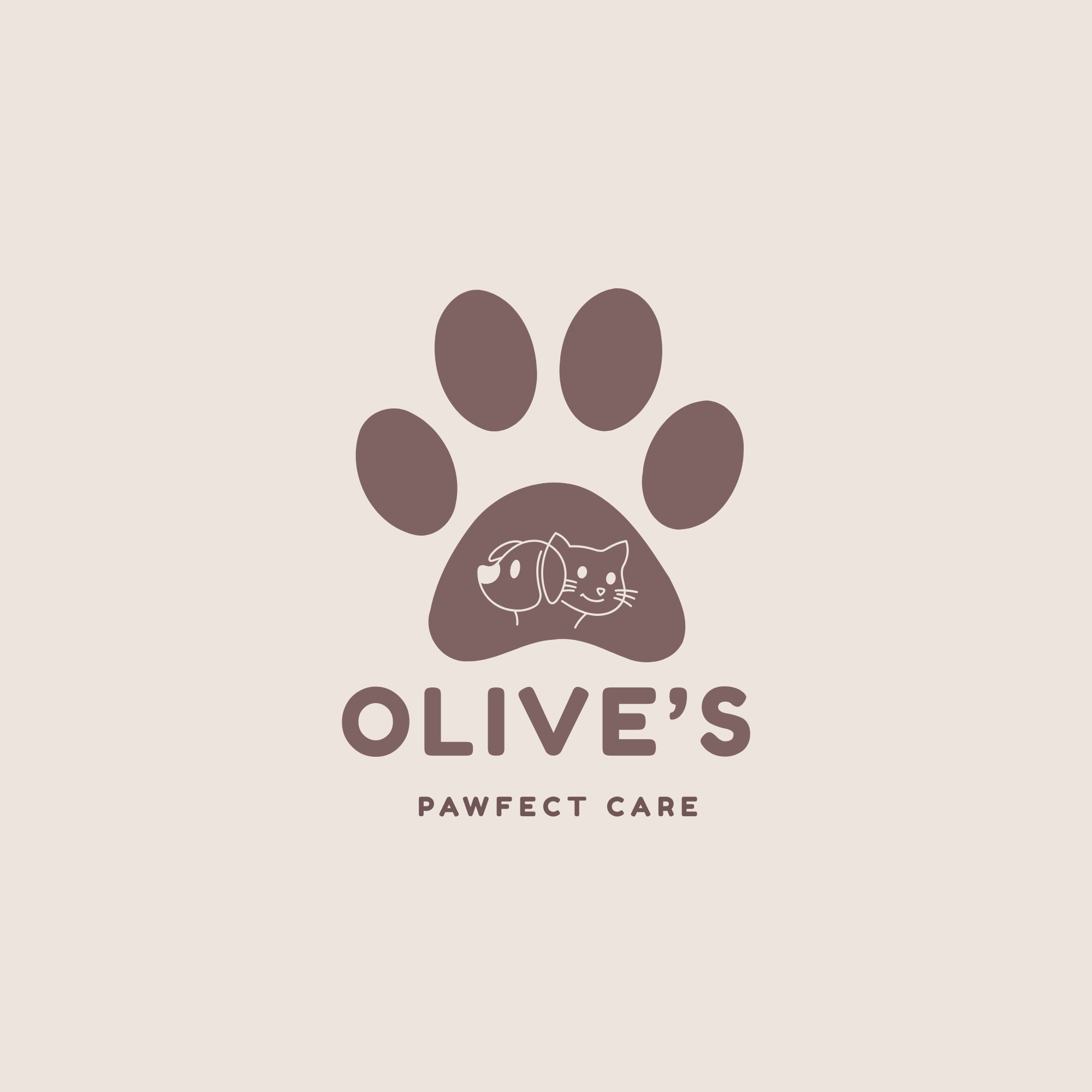 olive’s pawfect care logo